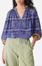Nipoa Blouse - Night Blue