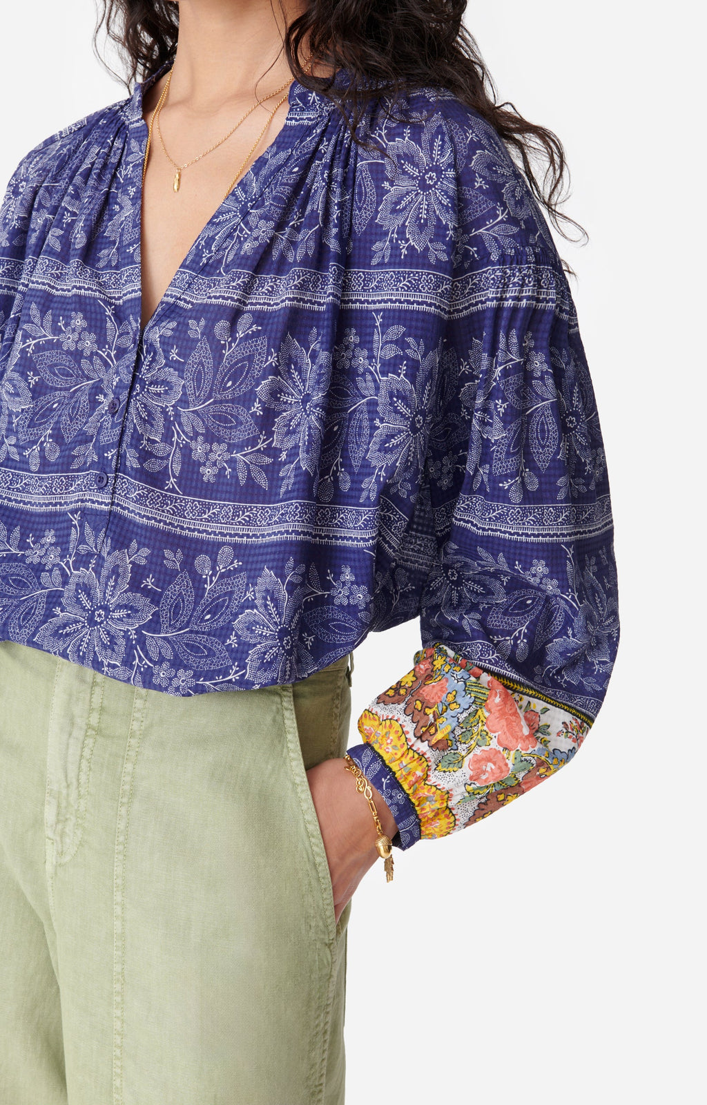 Nipoa Blouse - Night Blue