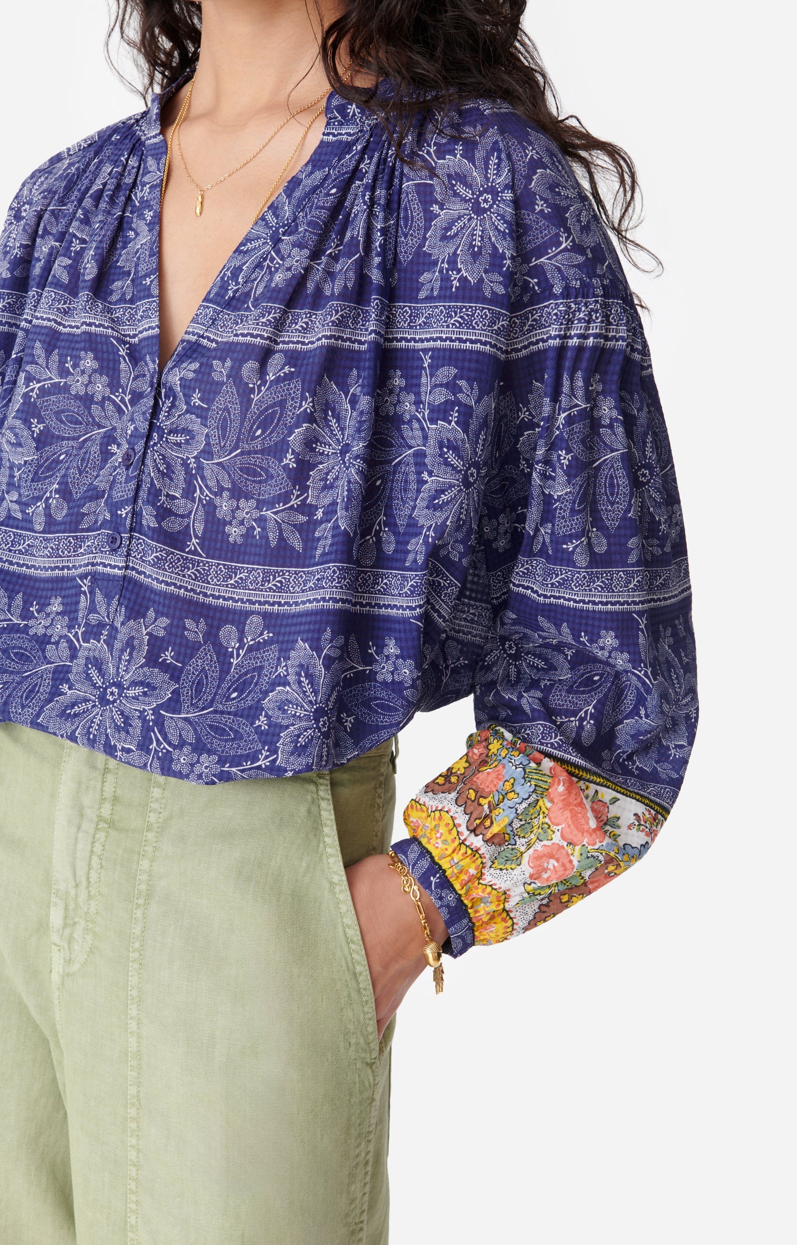 Nipoa Blouse - Night Blue