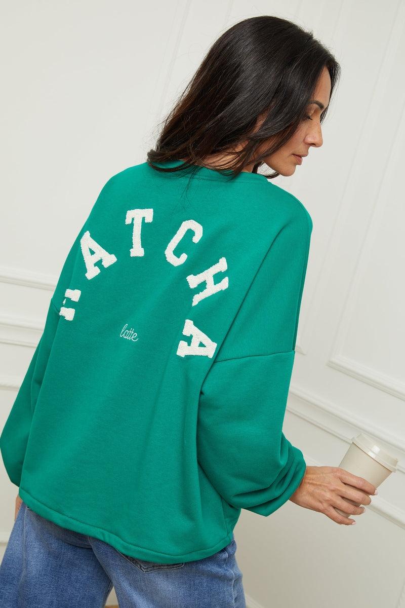 Sudadera Matcha Verde