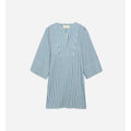 Neslie Dress - White/Blue