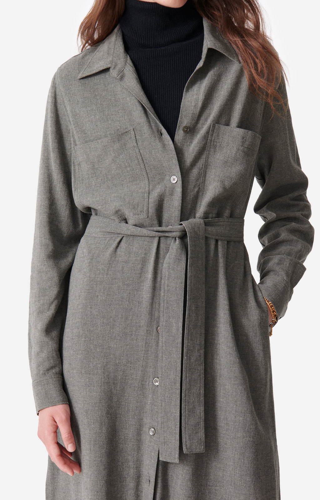 Doll Dress - Light Grey