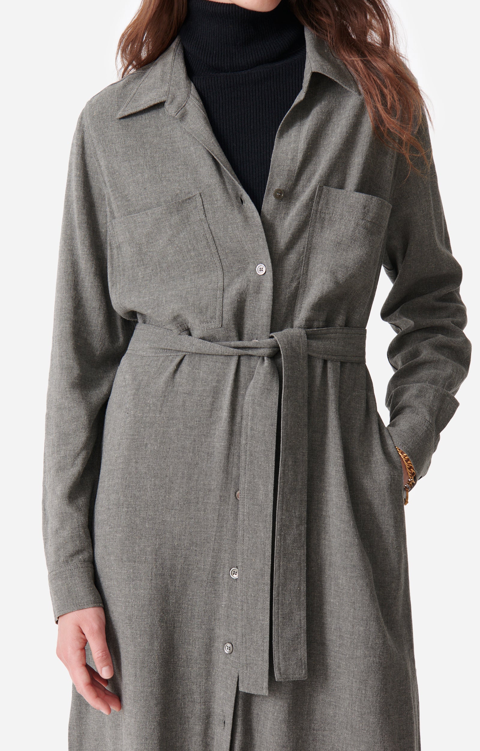 Doll Dress - Light Grey