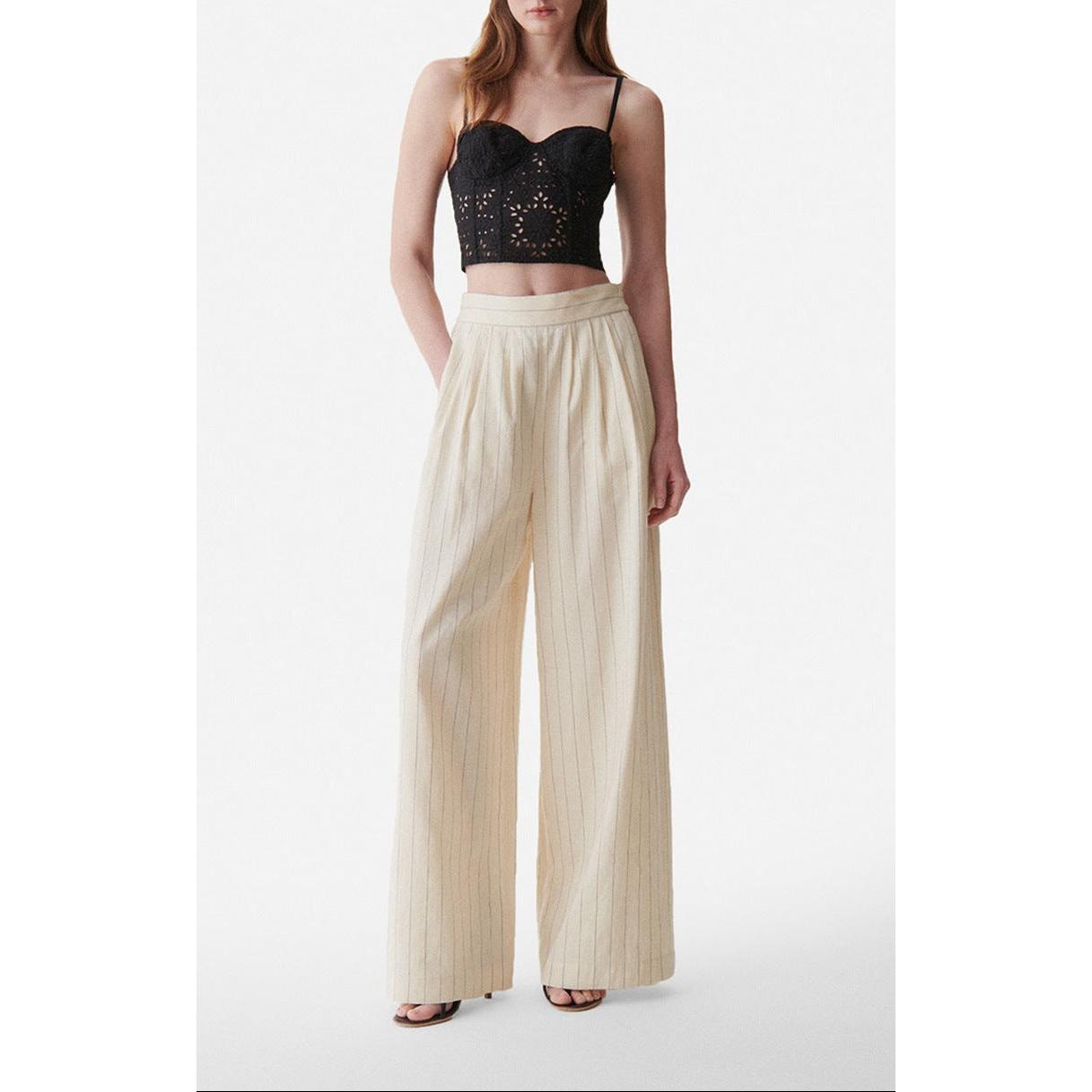 Nunes Trousers - White/Blue
