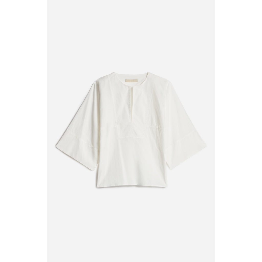 Blouse Ml Avec Empiecements - Ecru