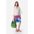 Blouse Ml Avec Empiecements - Ecru