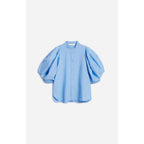 Felicie Short-Sleeved Blouse - Cornflower Blue