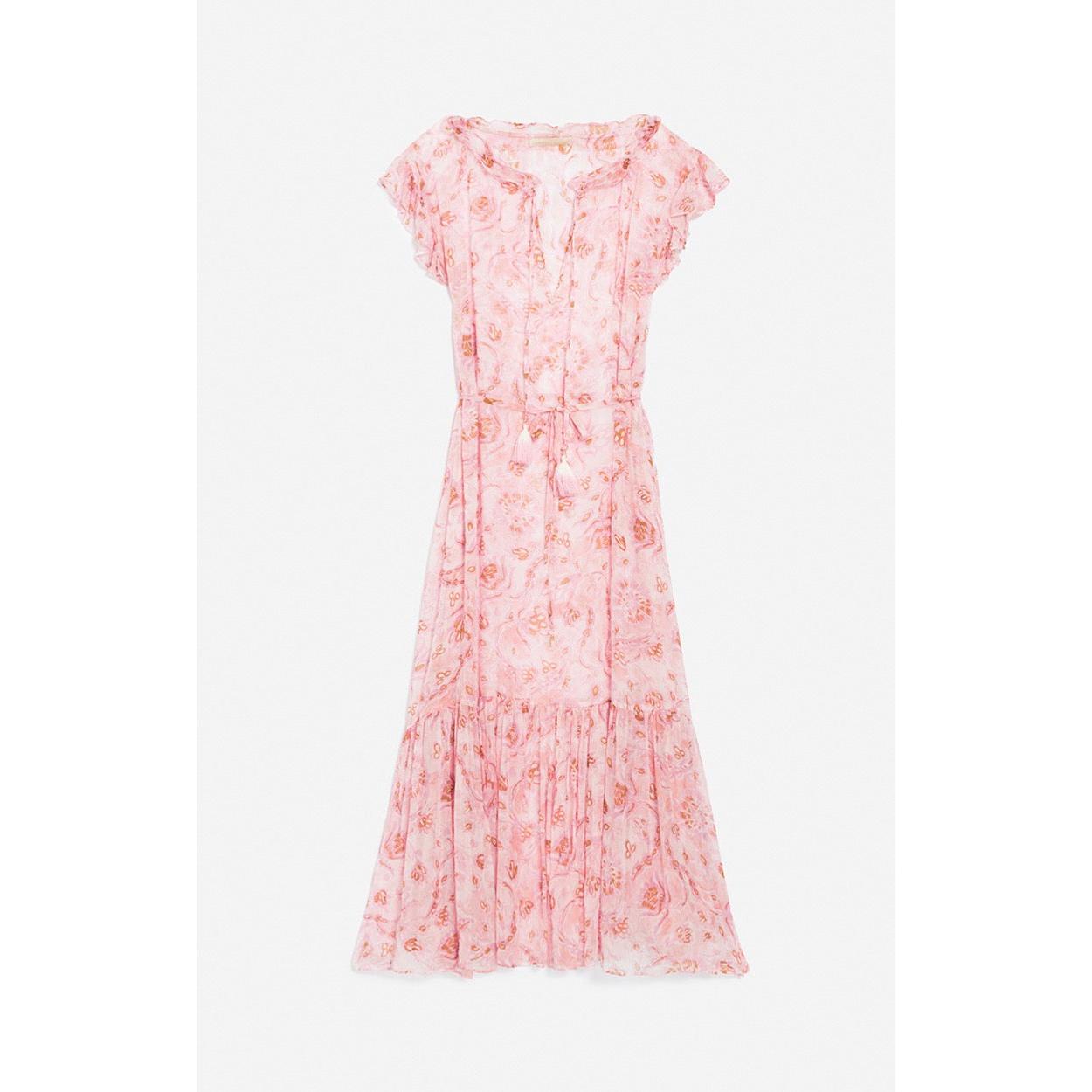 Cristina Dress - Pink/White
