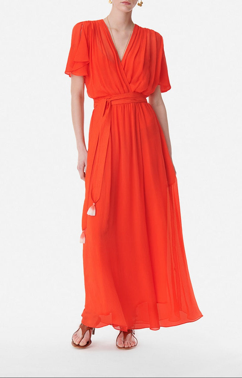 Cidjie Dress - Fluorescent Orange