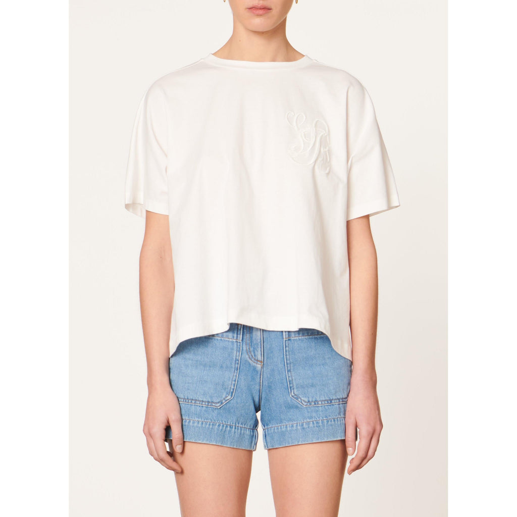 Round Neck T-Shirt - Ecru