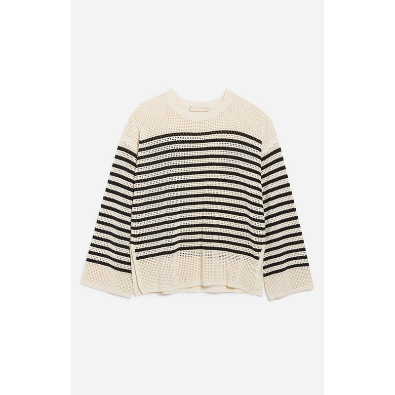 Vanessa Bruno - Pull Candabelle - Ecru & Noir