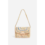 Medium Moon Raphia Bag - Multicolour