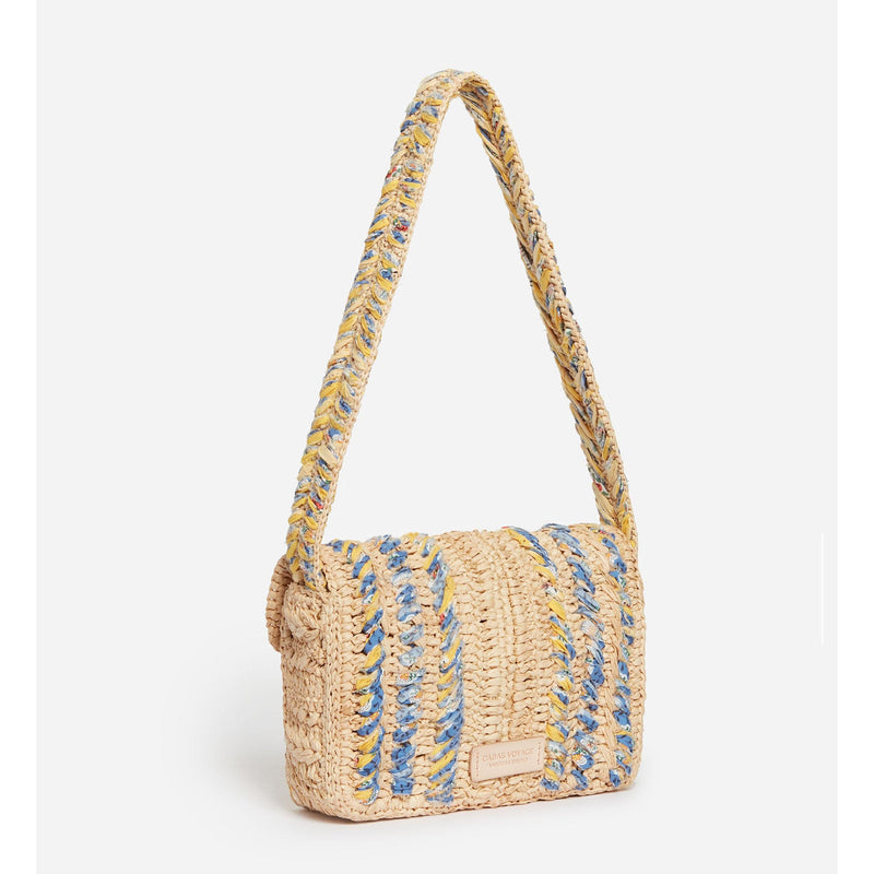 Vanessa Bruno - Moyen Sac Moon En Raphia - Multicolor