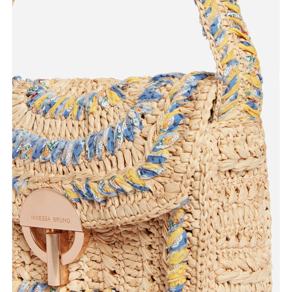 Medium Moon Raphia Bag - Multicolour