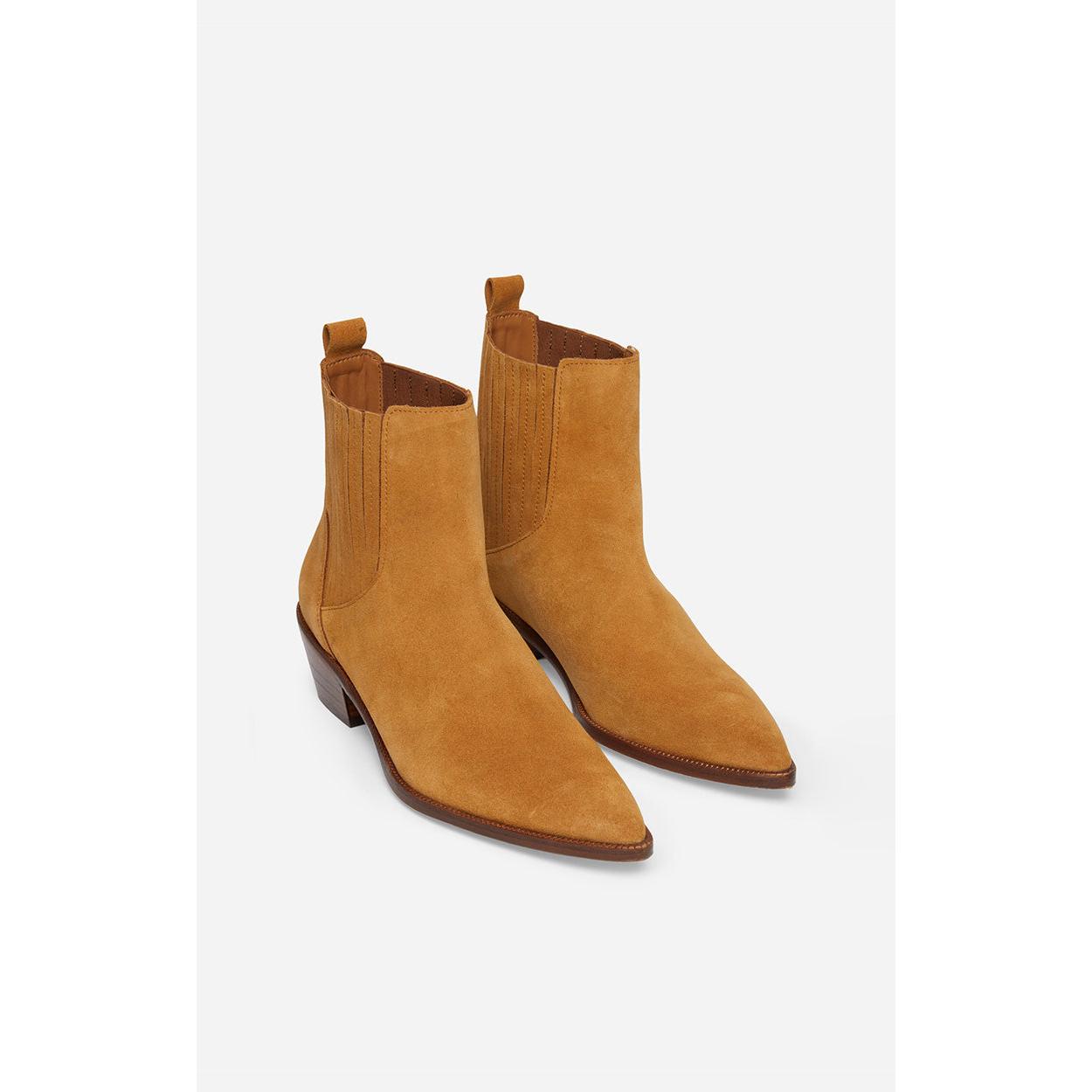 Botines Santiags De Ante - Galleta