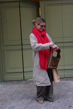 Amaury Reversible Trench Coat Beige/Vichy