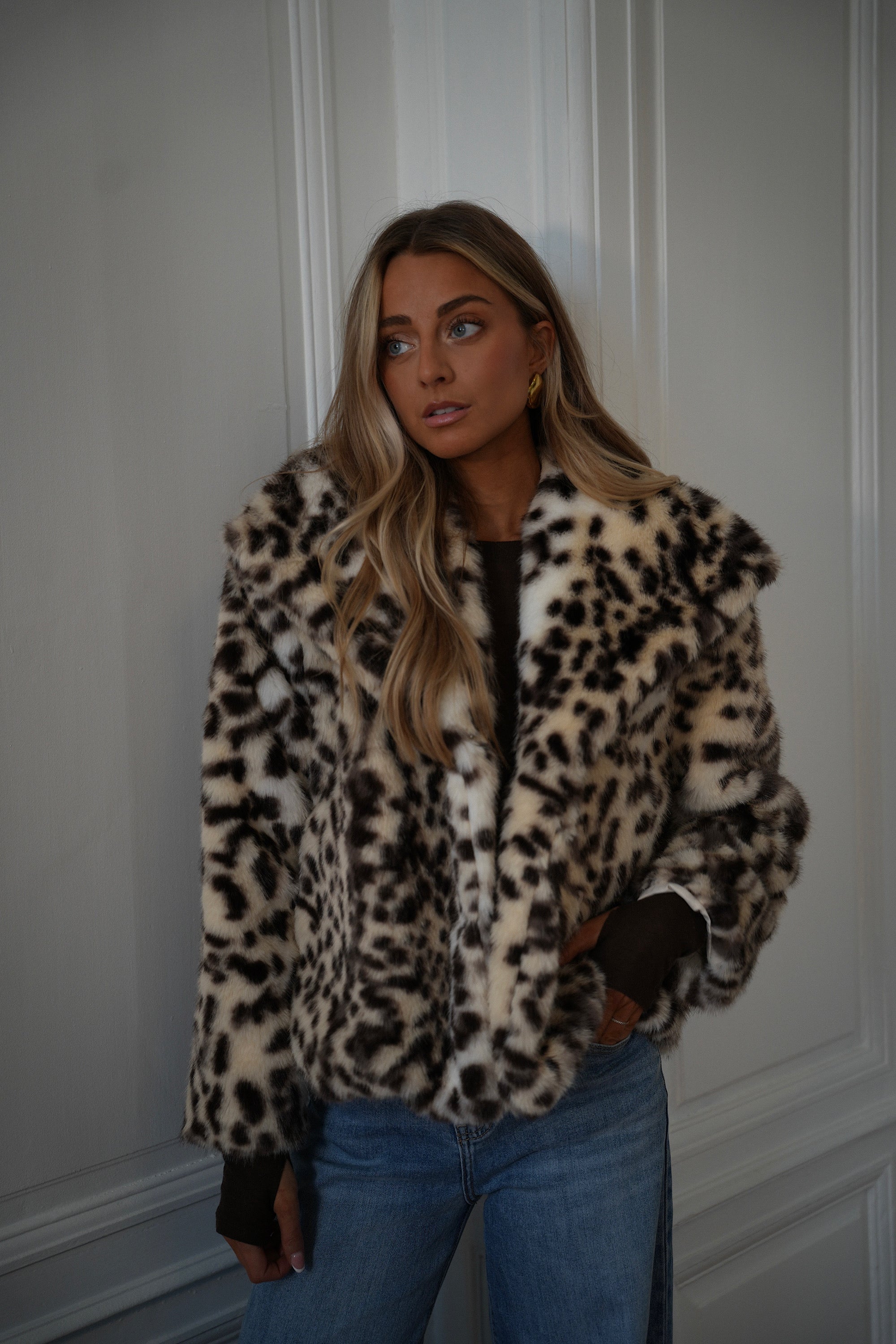 Jina Leopard - Fur Coat