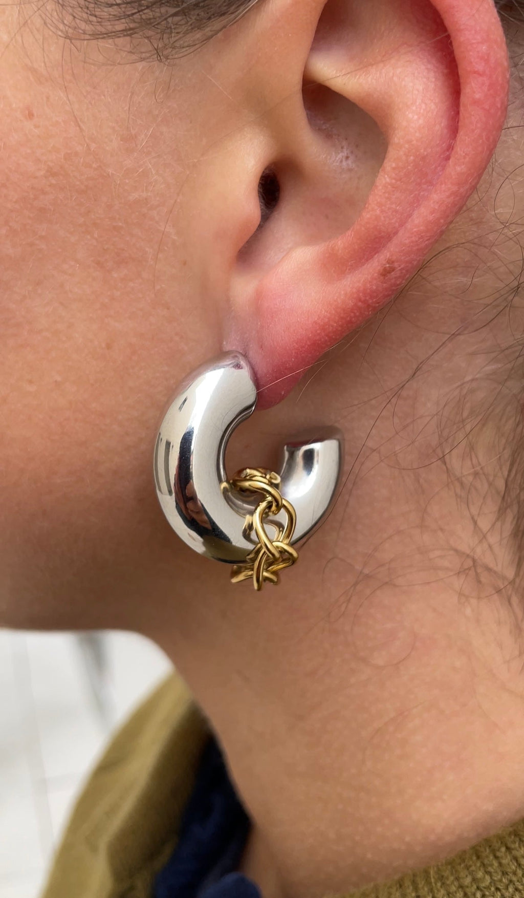 Oversized Couture Hoop Earrings
