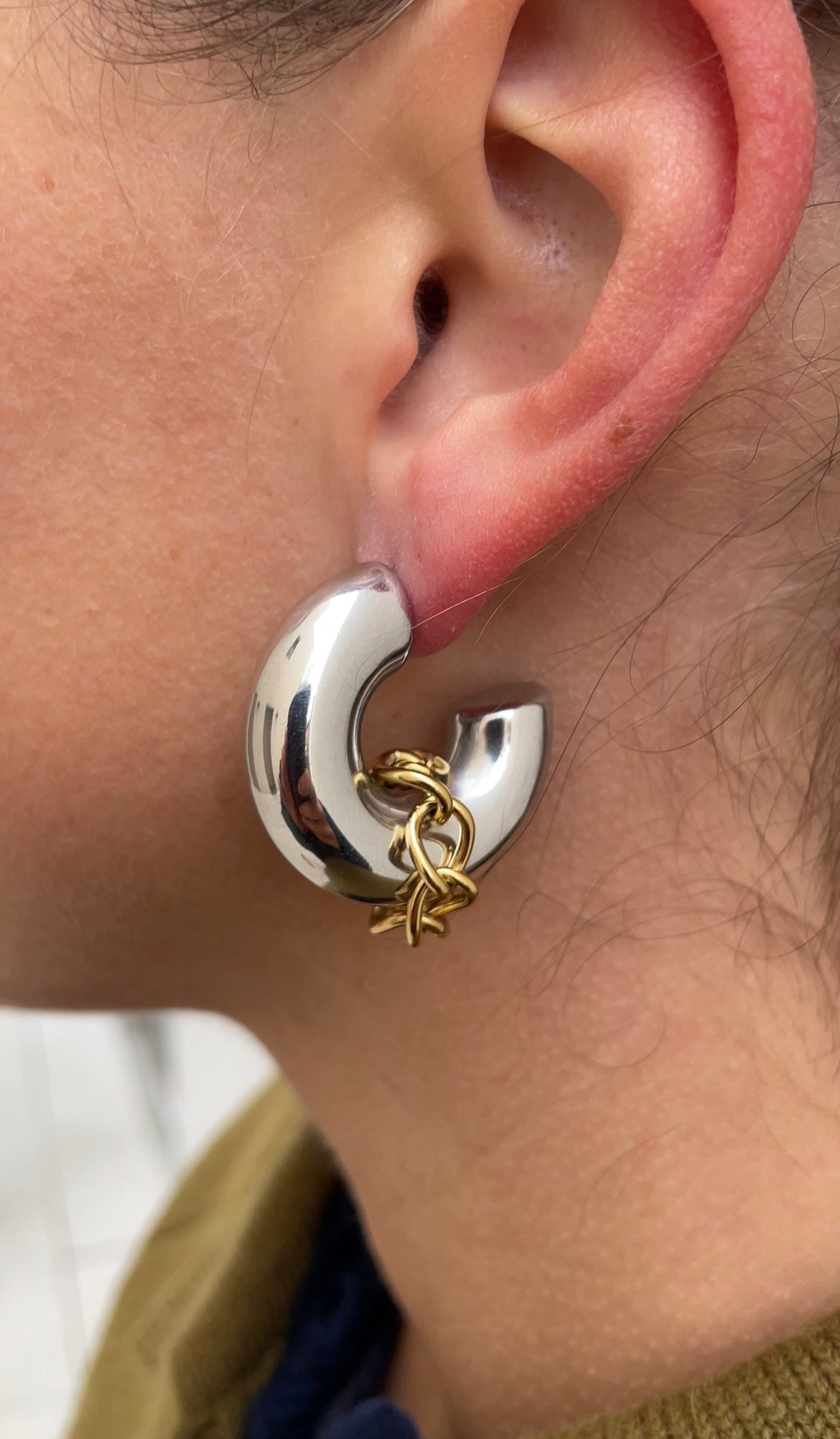 Oversized Couture Hoop Earrings