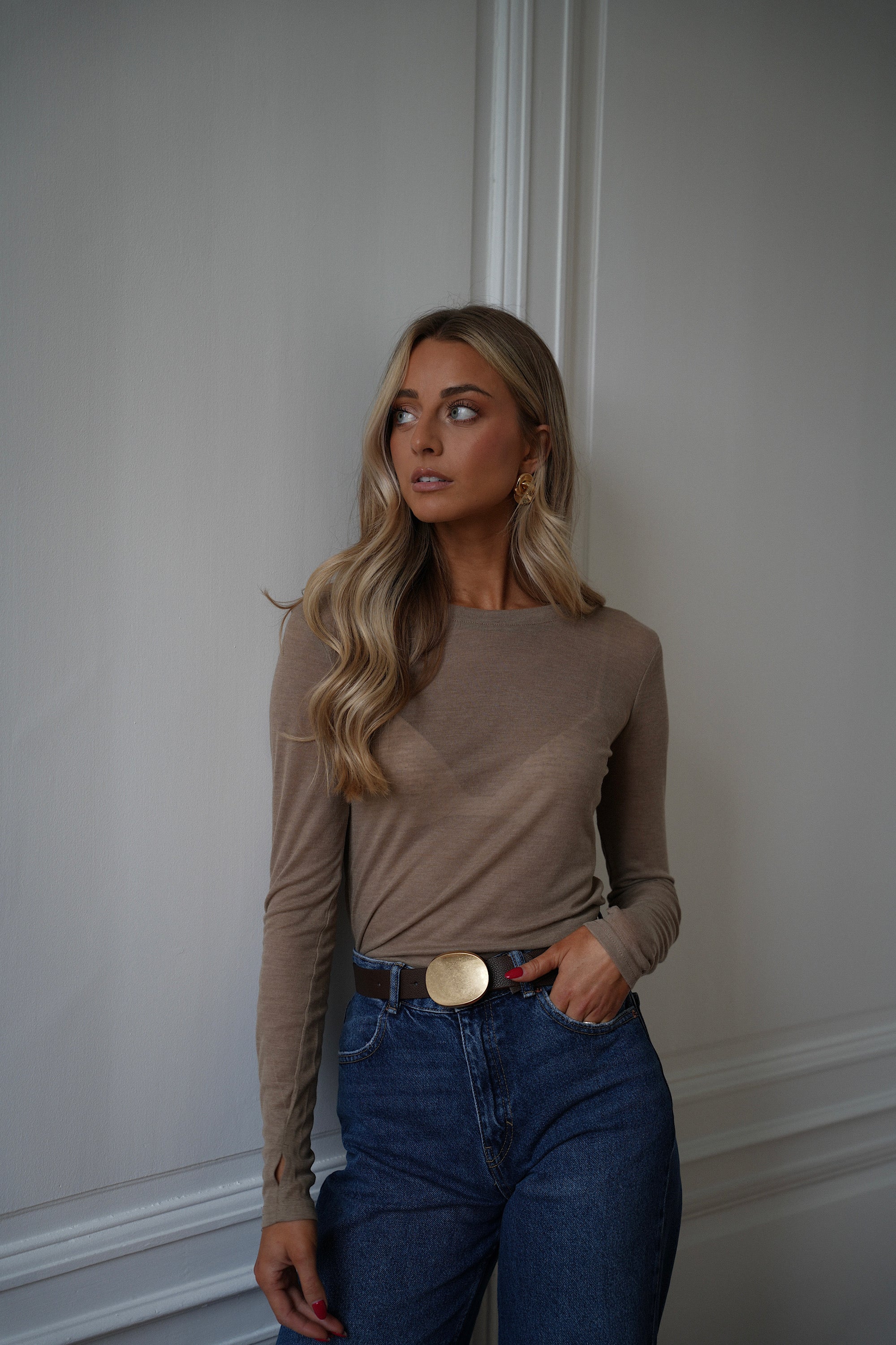 T-Shirt Manches Longues Gael - Beige