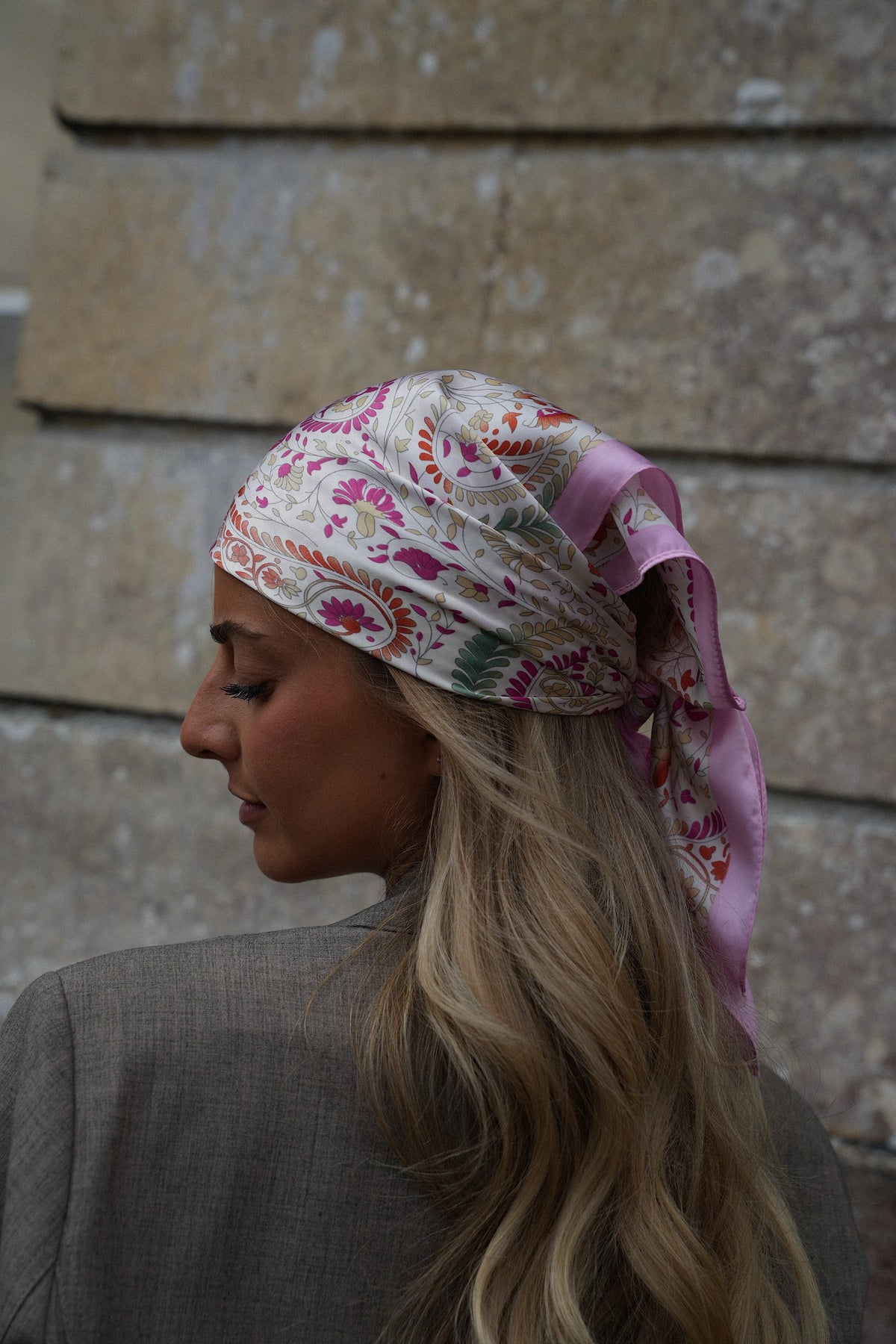 Pañuelo Estampado Cecelia - Rosa