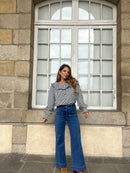 Blouse Vichy Capucine - Noire