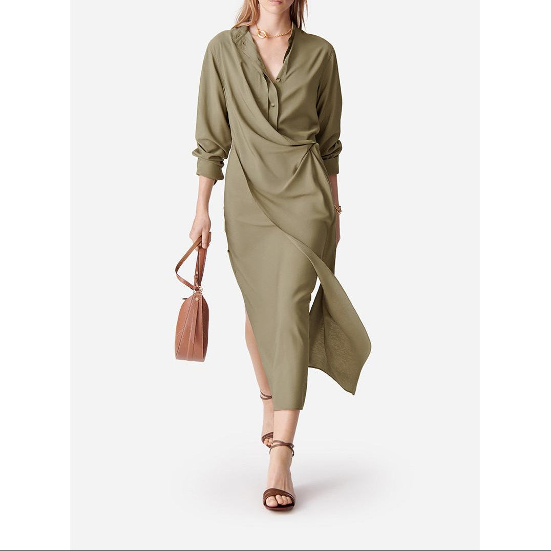 Dolmen Dress - Khaki