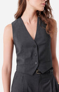 Denso Suit Waistcoat - Anthracite Marl