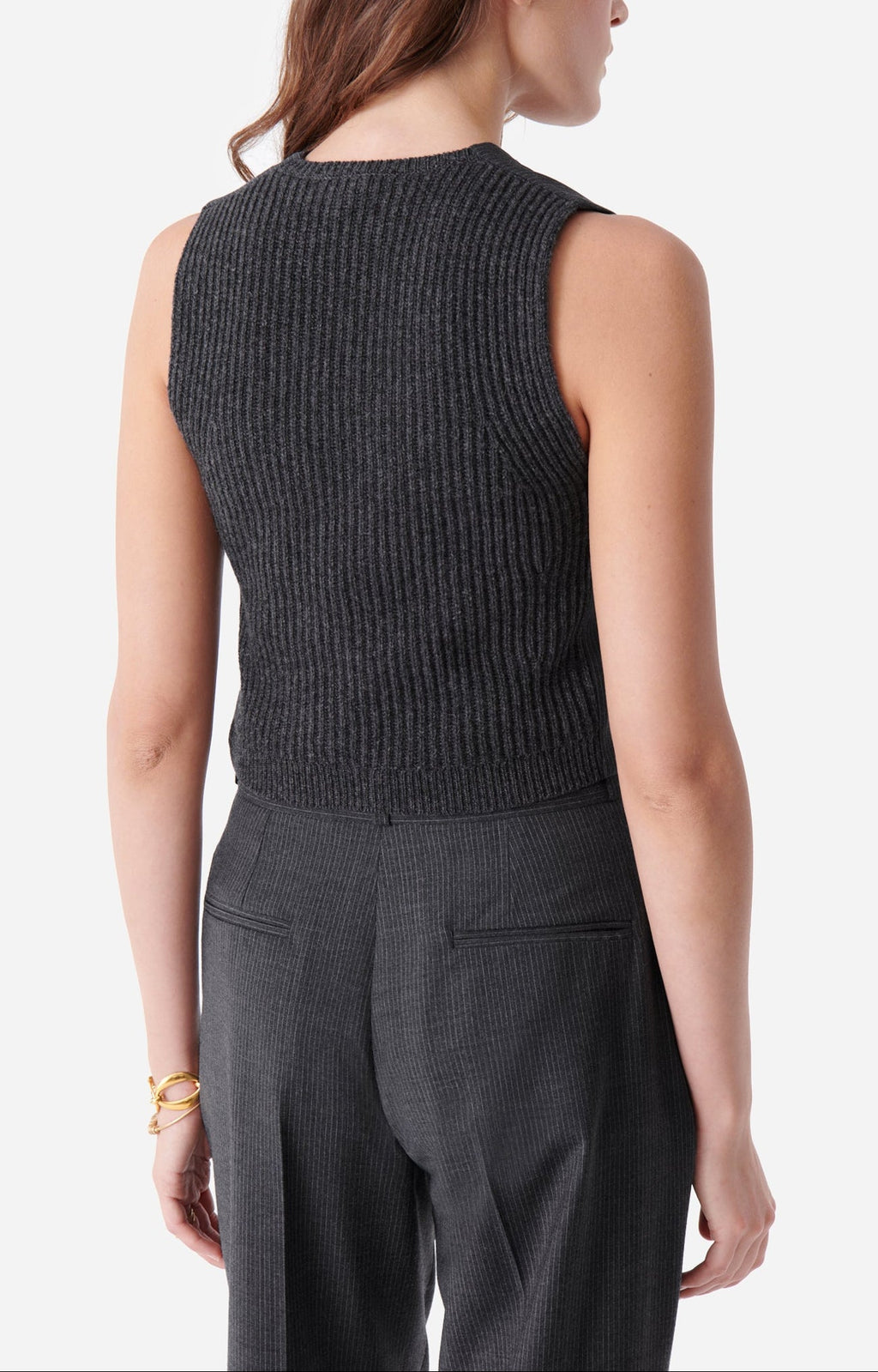 Denso Suit Waistcoat - Anthracite Marl
