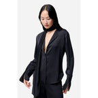 Long-Sleeved Filipina Shirt - Black