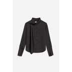 Long-Sleeved Filipina Shirt - Black