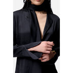 Long-Sleeved Filipina Shirt - Black