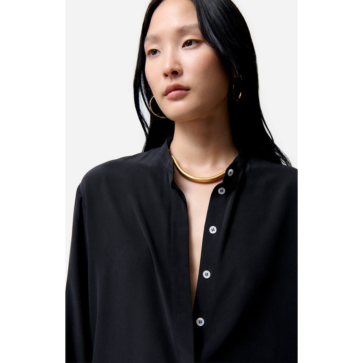 Feline Long-Sleeved Shirt - Black