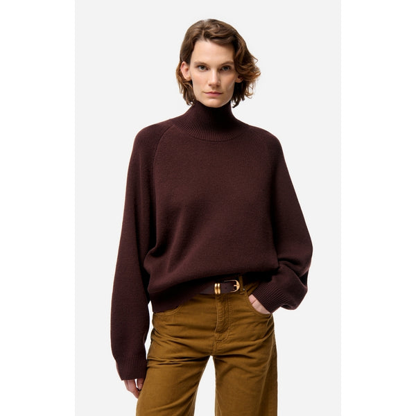 Stehkragenpullover Frene - Schokolade