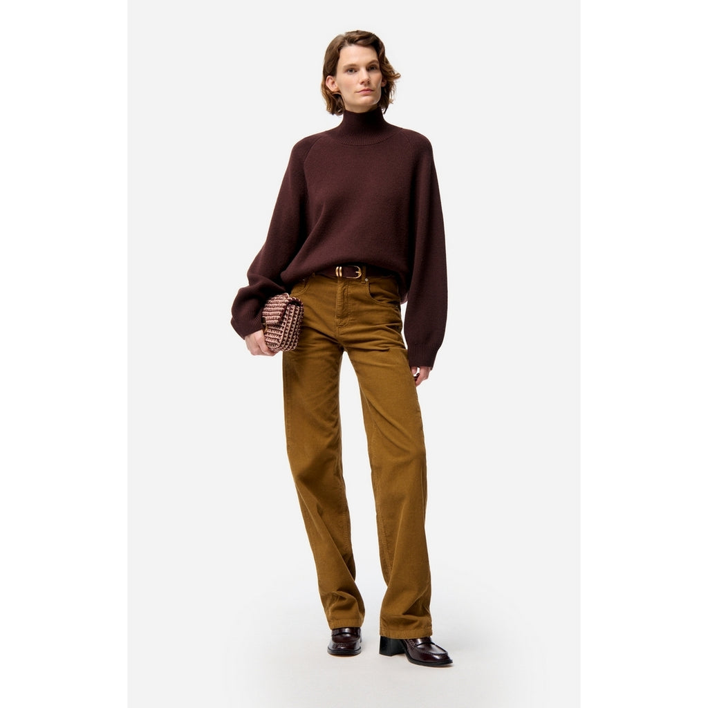 Pull Col Montant Frene - Chocolat