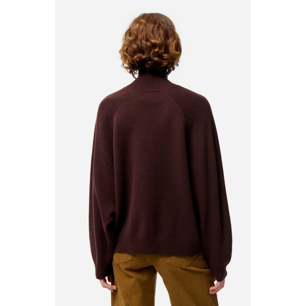 Pull Col Montant Frene - Chocolat