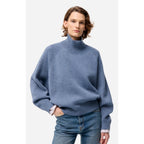Pull Col Montant Frene - Denim