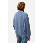 Pull Col Montant Frene - Denim