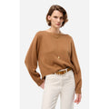 Pull Col Rond Divina - Camel