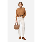 Pull Col Rond Divina - Camel