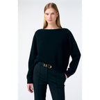 Pull Col Rond Divina - Noir
