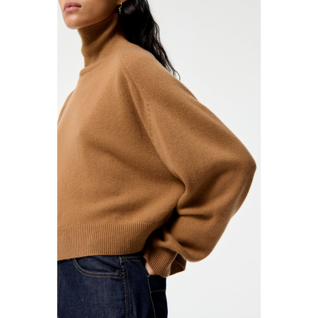 Pull Col Montant Dolmia - Camel