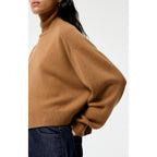 Pull Col Montant Dolmia - Camel