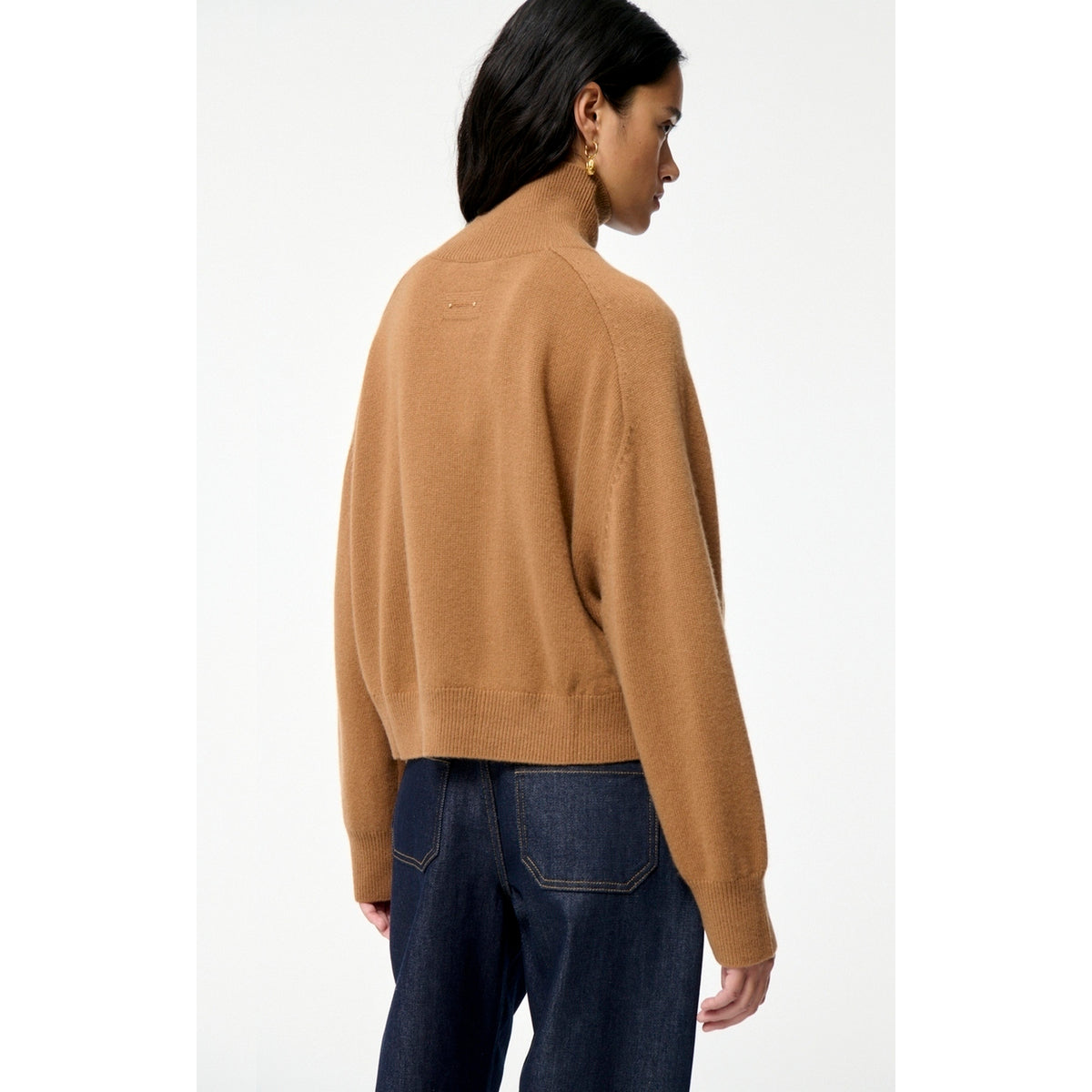 Pull Col Montant Dolmia - Camel