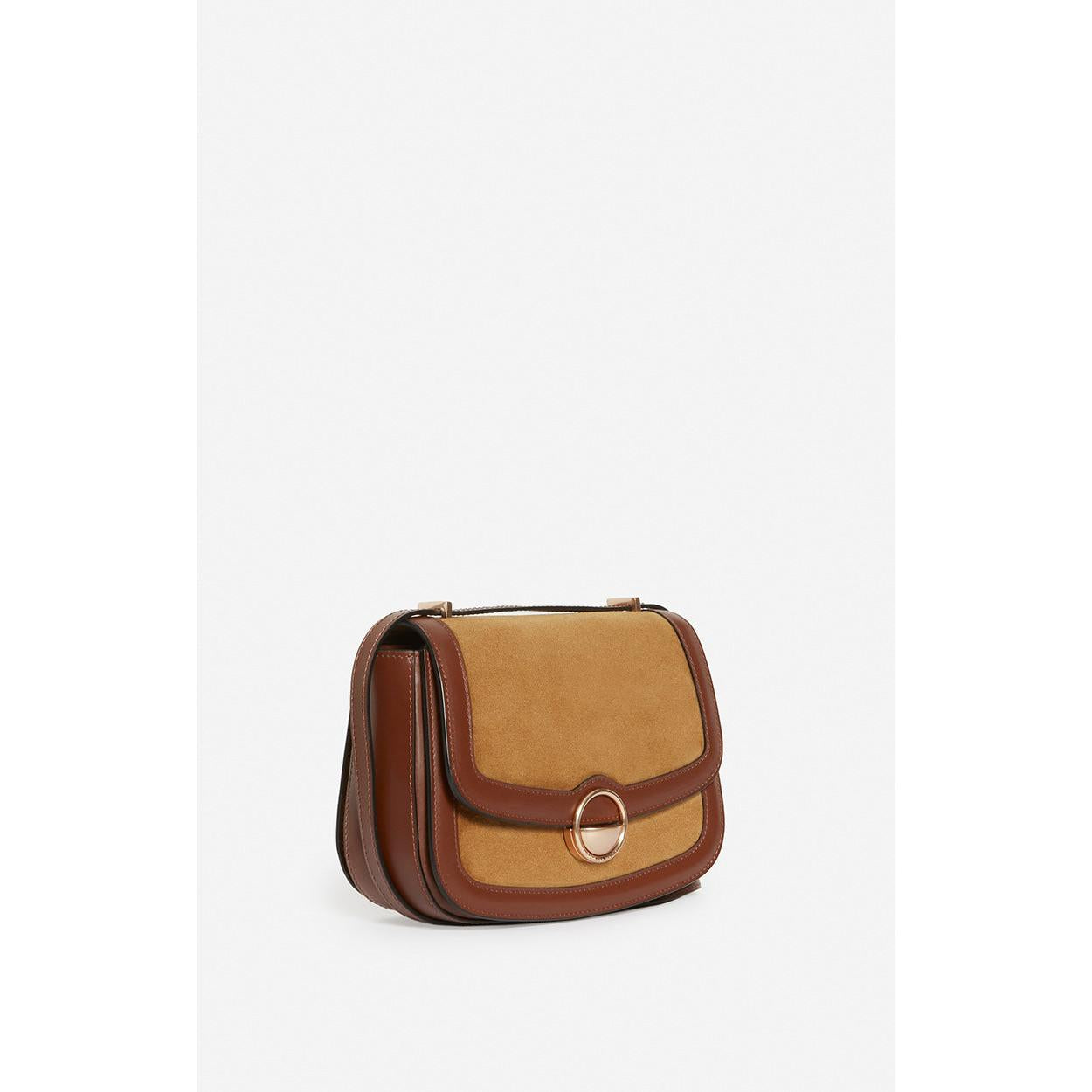 Large Romy Flap Bag - Hazelnut & Caramel