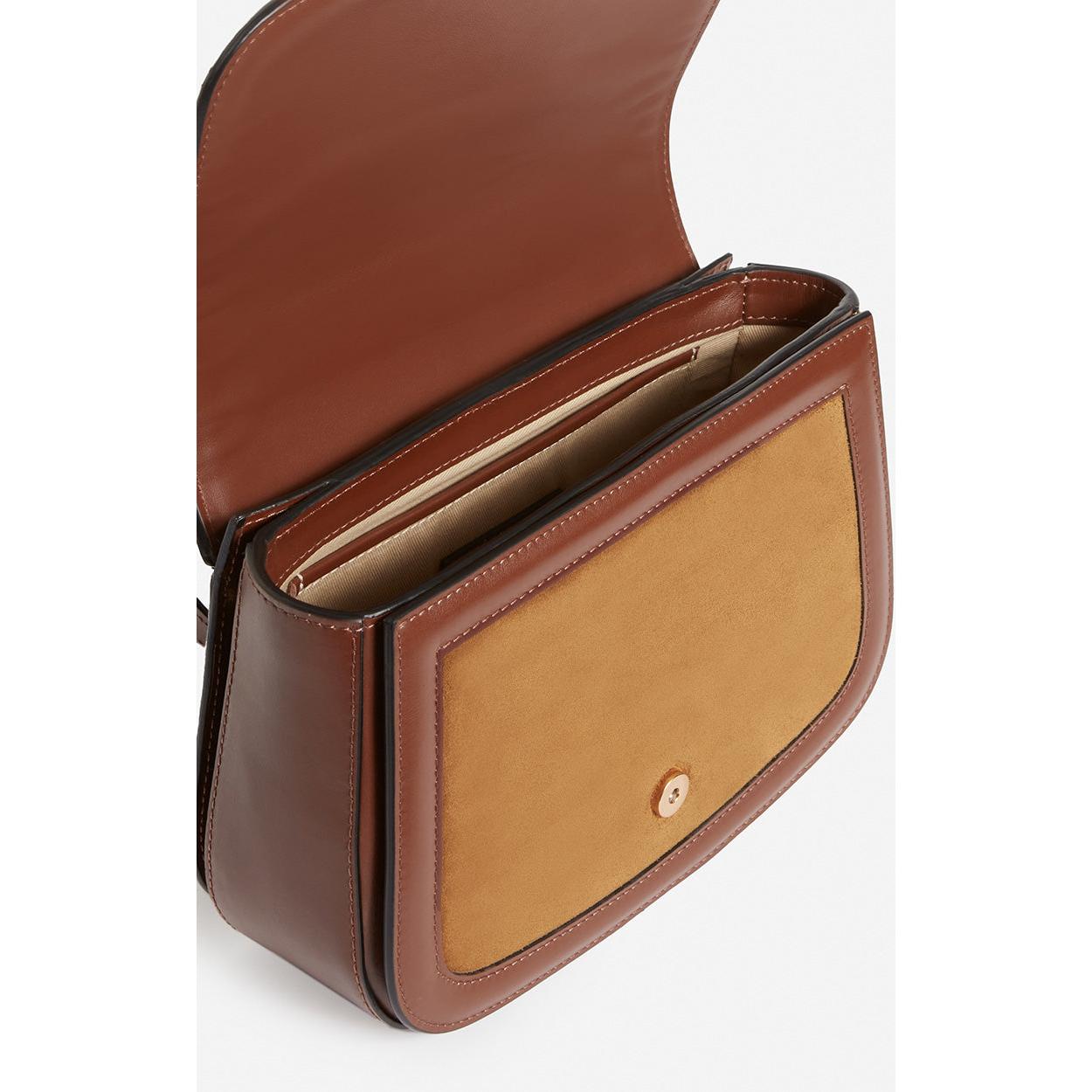 Large Romy Flap Bag - Hazelnut & Caramel