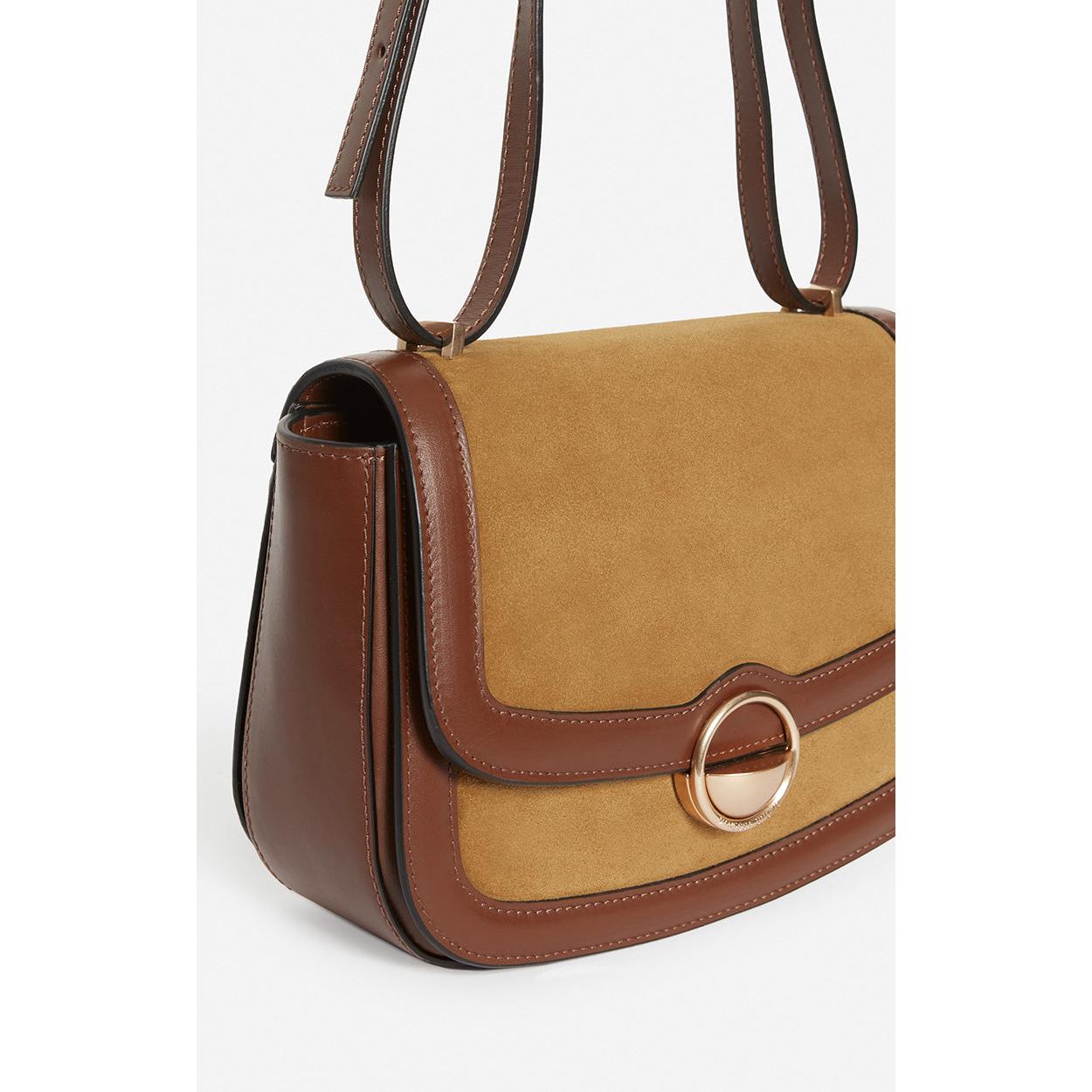 Large Romy Flap Bag - Hazelnut & Caramel