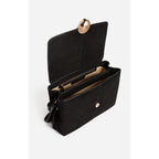 Grand Sac Othilia En Cuir Velours - Noir