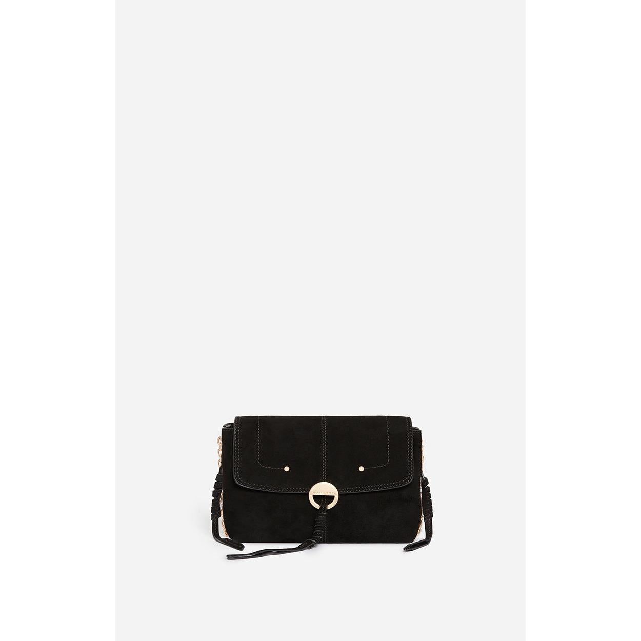 Petit Sac Othilia En Cuir Velours - Noir