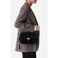 Petit Sac Othilia En Cuir Velours - Noir